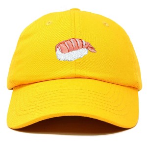 Dalix Shrimp Nigiri Embroidered Sushi Cotton Dad Hat Baseball Cap Adjustable Womens - 1 of 4