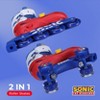 Sonic the Hedgehog 2in1 Kids Roller Skates, Transform from Quads to Inlines Skates, Durable Hardshell Boot, LED Wheels ABEC-7 Carbon Steel Bearings - 4 of 4