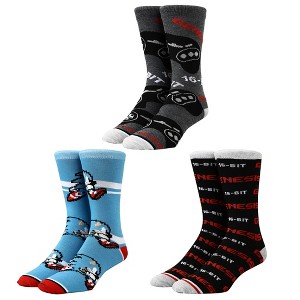 Sega Sonic The Hedgehog 3 Pack crew Socks Set - 1 of 4