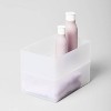 Large Bathroom Organizer Bin with Handles Clear - Brightroom™