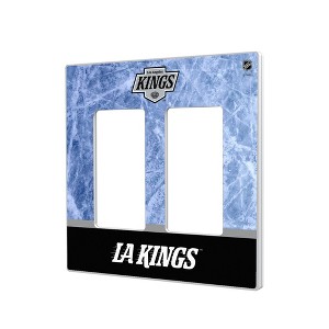 NHL Western Conference Teams Ice Wordmark Hidden-Screw Light Switch Plate for Double Rocker - 1 of 4