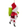 Italian Ornaments 6.0 Inch Jubilant Delivery Claus Santa Toys Bag Christmas Tree Ornaments - 3 of 3