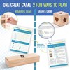 Giantville Large Tumbling Timber Toy + Dice + Carry/Storage Bag - 54-Pc Wooden Blocks - 4 of 4