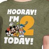 Girls' - Disney - Hooray I'm 2 Today Short Sleeve Graphic T-Shirt - 2 of 4
