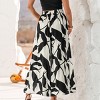Women's Black Palm Split Hem Beach Cover-Up Pants - Cupshe - 4 of 4