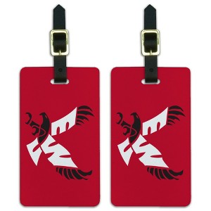 Eastern Washington University Primary Luggage ID Tags Suitcase Carry-On Cards - Set of 2 - 1 of 4