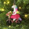 5" Christmas Fabric Unicorn with Bike Ornament - Wondershop™ - 2 of 3