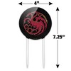 House Of Dragon Targaryen Sigil Scales Acrylic Cake Topper - 2 of 4