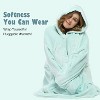 Catalonia Women's Casual Blanket Hoodie Sweatshirt, Cozy Fleece Blanket Pullover Sweater with front Pocket, Clothing Cozy Gift for Wife Woman - 4 of 4