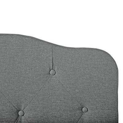 Angela Gray Upholstered Twin Button-Tufted Headboard