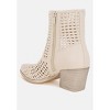 Artisole Woven Pleather Block Boots Women - 3 of 4