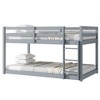 NicBex Twin Over Twin Bunk Bed,Wood Bunk Beds with Ladder and Guardrail,Bunk Bed Frame for Kids,Box Spring Not Required - 4 of 4