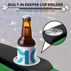 Oval Poker Table for 10 Players, Casino Leisure Gamimg Table with Collapsible Legs, Blackjack Texas Holdem Poker Table with Cup Holders - 3 of 4