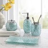 EAST CREEK Decorative Glass Bathroom Accessories Set, 4-Piece - image 2 of 4