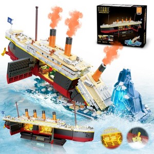 Insoon 2 in 1 Mini Ship Building Block 1883 PCS with Glacier Display Stand Toy Gift for Adults Teens Kids Aged 8+ - 1 of 4