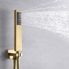 Sumerain Rain Shower System Brushed Brass Shower Faucet Complete Set with 8" Shower Head and Trim - 4 of 4