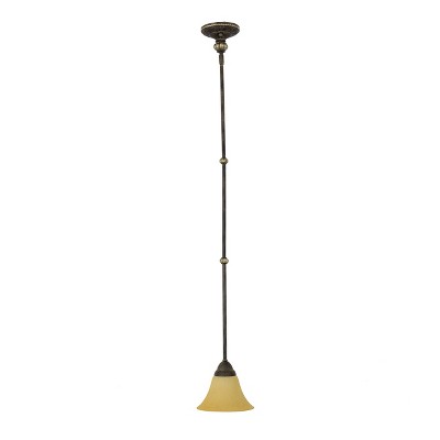 Yosemite Home Decor F053D01LTS 1 Mini Pendant, Light Tuscan Sand
