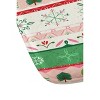 21"x34" Pimlada Phuapradit Snowflake Stripes Memory Foam Bath Rug Green/Red - Deny Designs - 3 of 3
