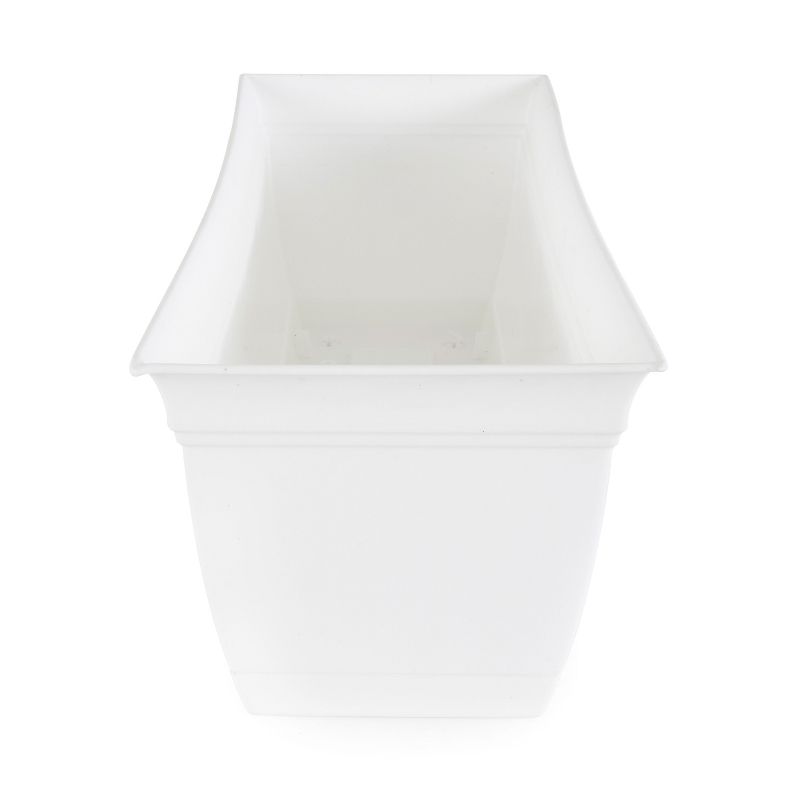 The HC Companies ECW24000A10 Indoor Outdoor 24" Eclipse Series Window Flower Herb Garden Ornamental Planter Box with Removable Attached Saucer, White, 5 of 8