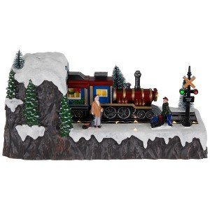 Northlight LED Lighted and Musical Christmas Village Train Decoration - 12.25" - 1 of 4