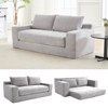 Mocamel Loveseat Sofa Bed Memory Foam Steel Frame No Assembly Corduroy Compact Couch Small Spaces Bedroom - 2 of 4