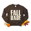 Fall Babe Distressed -  Women's Graphic Sweatshirt - 2 of 4