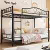 Bunk Bed Twin with Ladde & Full-Length Guardrails, Heavy Duty Metal 400 LBS Weight Capacity, Space-Saving Design, Noise Free, No Box Spring Needed - 2 of 4