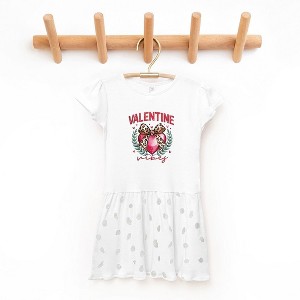 The Juniper Shop Coquette Valentine Vibes Toddler Graphic Dress - 1 of 3