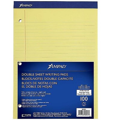 Ampad Double-Sheet Notepad 8.5 x 11.75 Wide 20-243
