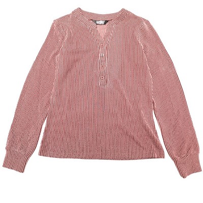 INSPIRE CHIC Women's Notched Collar Button Down Long Sleeves Wavy Lines Top