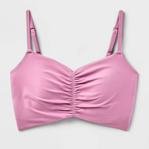 Women's Everyday Soft Light Support Ruched Sports Bra - All In Motion™ - 1 of 2