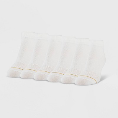 All Pro Women's 6pk Ultra Soft Low Cut Socks - White 4-10