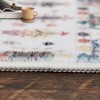 Boho Area Rug Washable Rug Moroccan Living Room Rug Non-Shedding Print Floor Carpet Soft Abstract Carpet, 8' x 10' Beige - 4 of 4