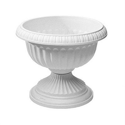 Stone Polypropylene Grecian Urn Planter, 18 Inches