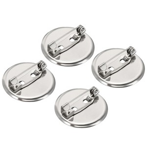 Unique Bargains Metal DIY Blankets Crafts Brooch Making Home Sewing Blank Trays Safety Pins 50 Pcs - 1 of 4