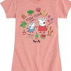 Girls' - Peppa Pig - George Different Types of Food Fitted Short Sleeve Graphic T-Shirt - 2 of 4