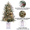 3 Ft Christmas Tree, Fiber Optic Light-Style Artificial Christmas Tree with Timer, Pre-lit with 78 Warm White LED Lights, Snow Effect - 4 of 4