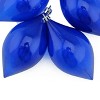 Northlight 4ct Transparent Teardrop Shatterproof Christmas Finial Ornament Set 5.25" - Blue - 3 of 3