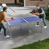 GustoWave 6X3ft Portable Ping Pong Table Game Set,Folding Indoor Outdoor  Table Tennis,2 Table Tennis Paddles and 3 Balls - 3 of 4