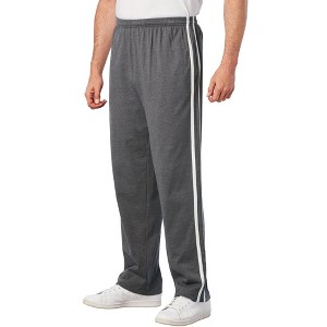 KingSize Men's Big & Tall Striped Lightweight Sweatpants - 1 of 4