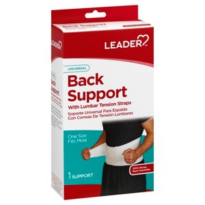 Leader With Lumbar Tension Straps Universal Back Support 1 ea - 1 of 4
