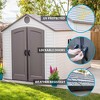 Lifetime 8 ft. x 15 ft. Outdoor Storage Shed, Desert Sand (60075) - 3 of 4