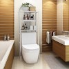 Tangkula Bathroom 3-Tier Metal Storage Rack Over the Toilet Space Saver White - 4 of 4