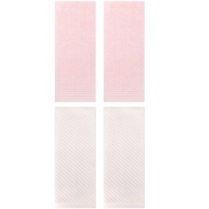 REGALWOVEN 4 Pcs Striped Comfortable Quick Drying Non-Linting Hand Towel 14" x 30" - 1 of 4