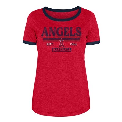 MLB San Francisco Giants Women's Heather Bi-Blend Ringer T-Shirt - XS