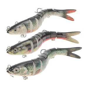 Unique Bargains Freshwater Lifelike Catfish Fishing Lures 3D Eyes for Enhanced Attraction 3 Pcs - 1 of 4