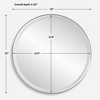 Uttermost Crofton Lighted Brass Round Mirror - 3 of 4