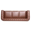 Dolonm 84.65" 3-Seater Chesterfield: Easy-Clean PU Leather, Solid Wood Frame, Plush Foam & Springs - Formal Living Room - 4 of 4