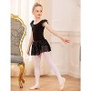 Arshiner Girls Ruffle Sleeve Ballet Dance Dress Tutu Skirted Leotard - 4 of 4