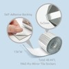 Wrapables 5mm x 5mm Self Adhesive Mosaic Glass Mirror Tile Stickers, 1960pcs for Arts and Crafts, Home Decoration, Silver - 2 of 4